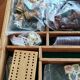 Wooden chess and backgammon set
