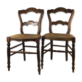 Pair of mulched chairs