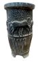 Polychrome terracotta vase decorated with antelopes, 20th century