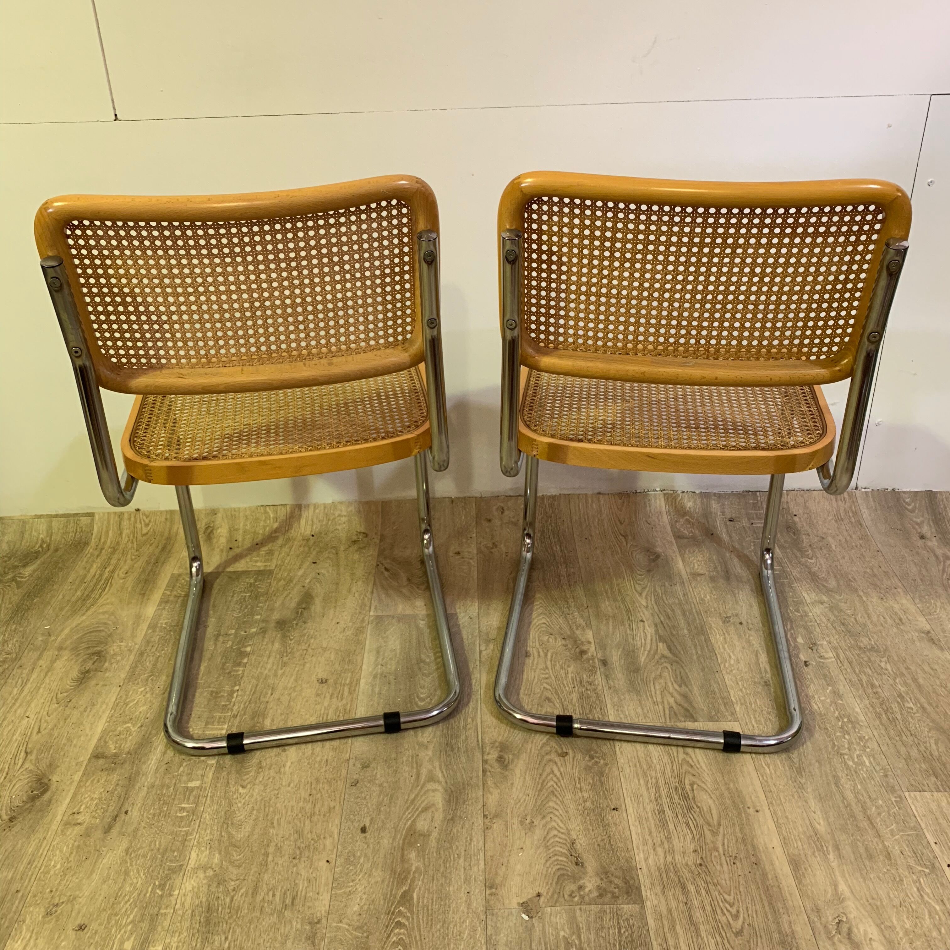 Lot of 2 chairs Cesca by Marcel Breuer