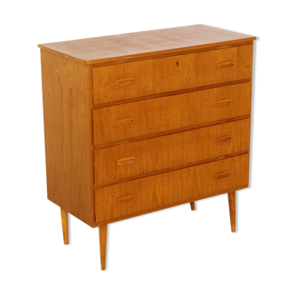 Scandinavian teak chest of drawers, Sweden, 1960