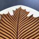 Verceram cheese board, leaf decoration