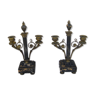 Pair of antique candlesticks