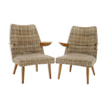 Paire de fauteuils des années 1960, Tchécoslovaquie