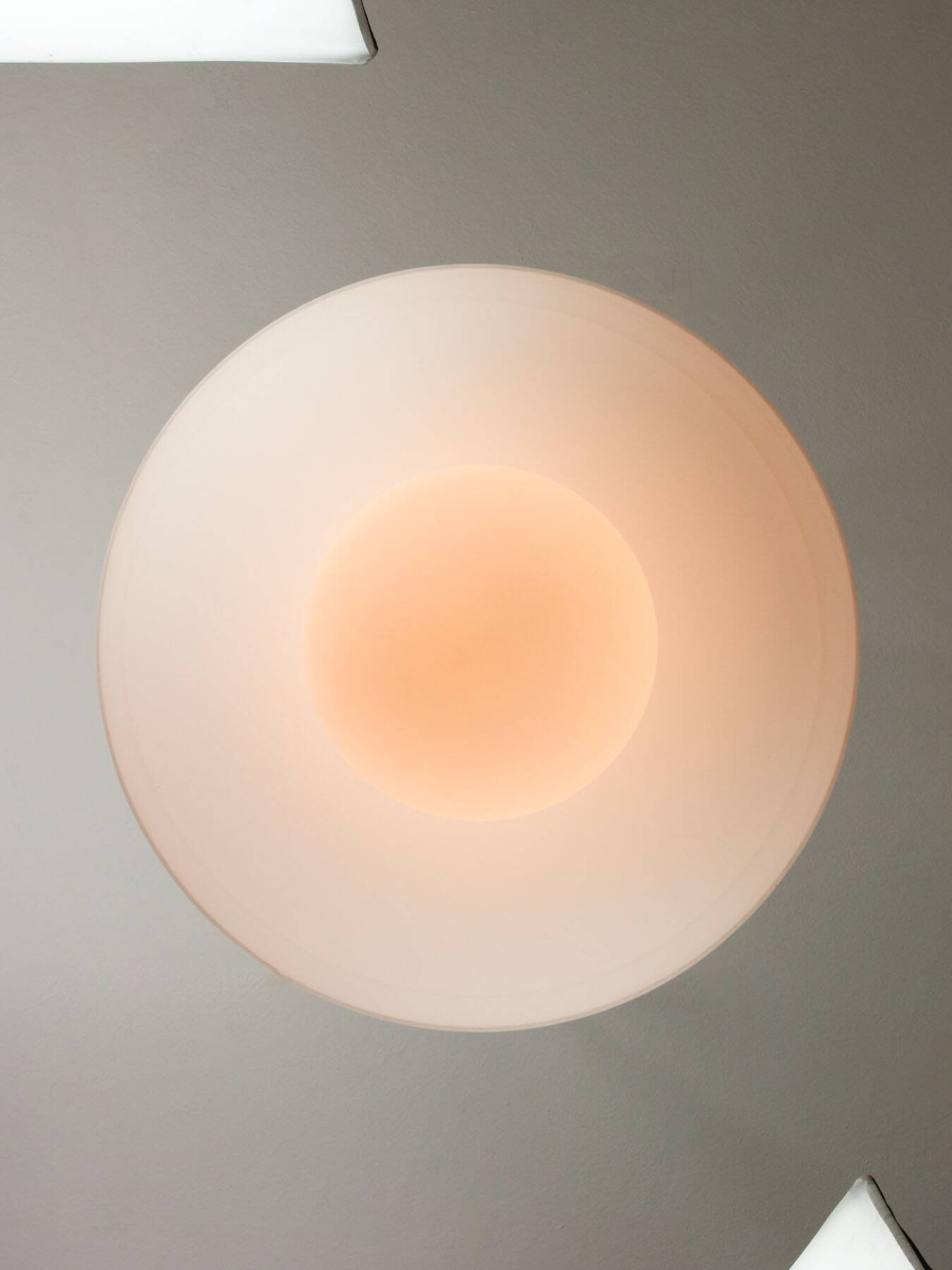 Italian Space Age Pendant in Brass and Acrylic Glass, 1970s