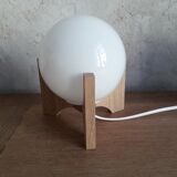 Pair of opaline bedside lamps