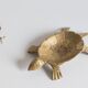 Ashtray / empty turtle brass pockets