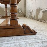 3m oak table from 1950 with its extensions