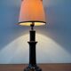Vintage enamelled ceramic lamp