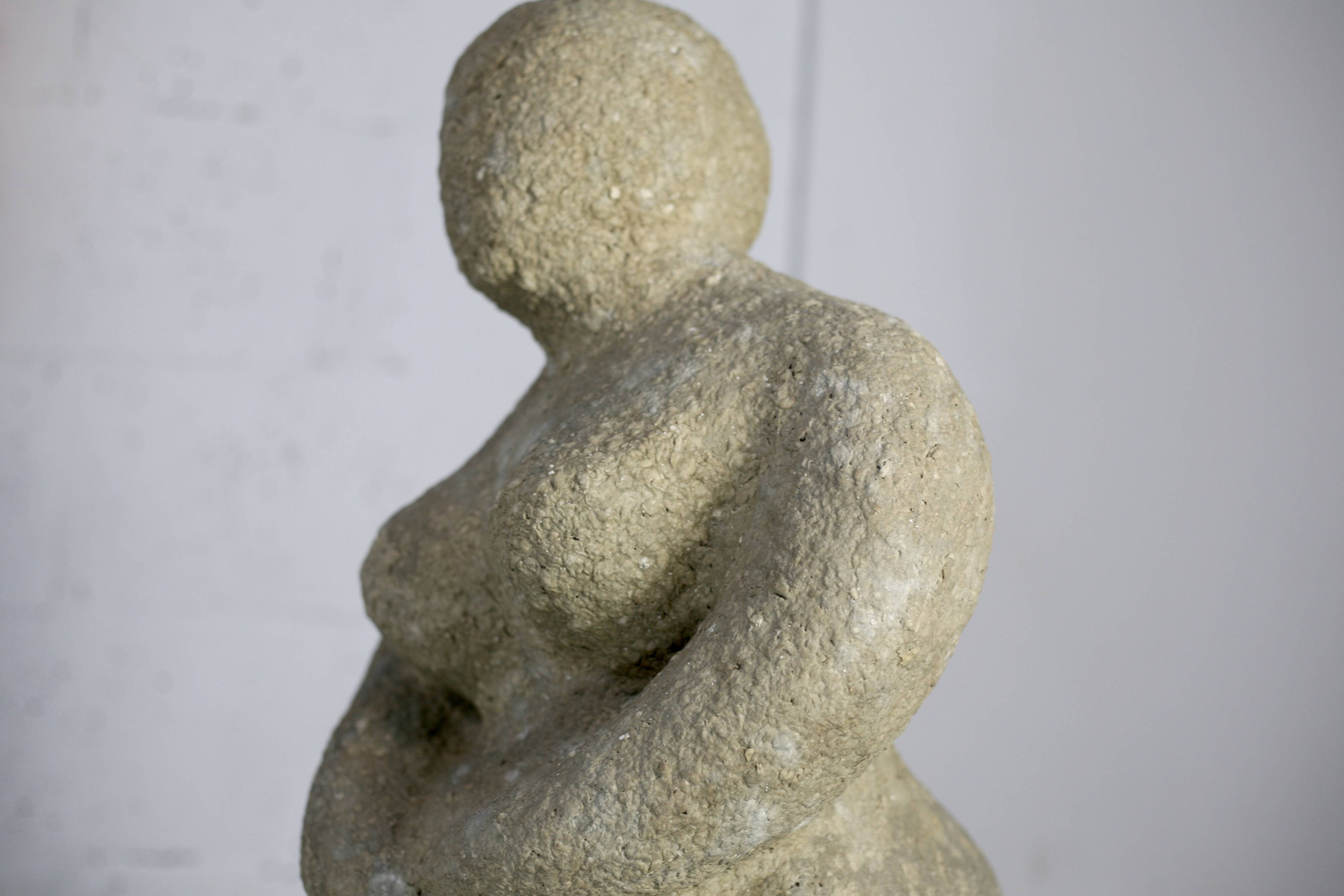 Imitation stone resin sculpture, circa 1960
