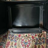 Matteo Grassi black leather armchair