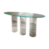 Table / Console Luxor – Rodolfo Dordoni pour FIAM Italia – Verre courbé