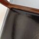 Vintage Scandinavian teak and leatherette chair from the 50s and 60s