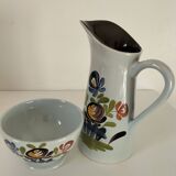 Gabriel Fourmaintraux bowl and pitcher, cottage model