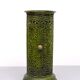 19th Century French Green Enameled Cast Iron Heater Stove