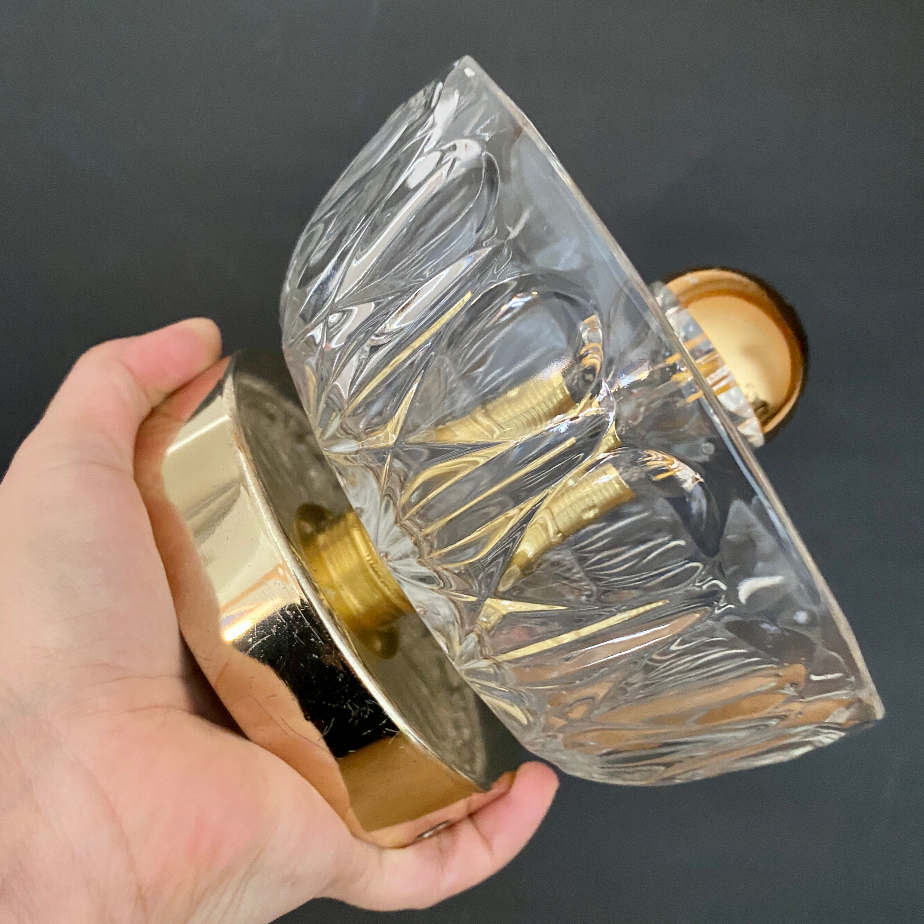 Vintage glass lampshade