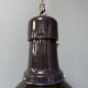 Large black enamel Bauhaus factory lamp