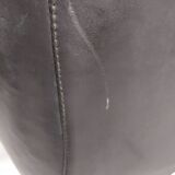 Vintage black skai armchairs