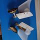 2 Appliques Année 50, laiton, plastique