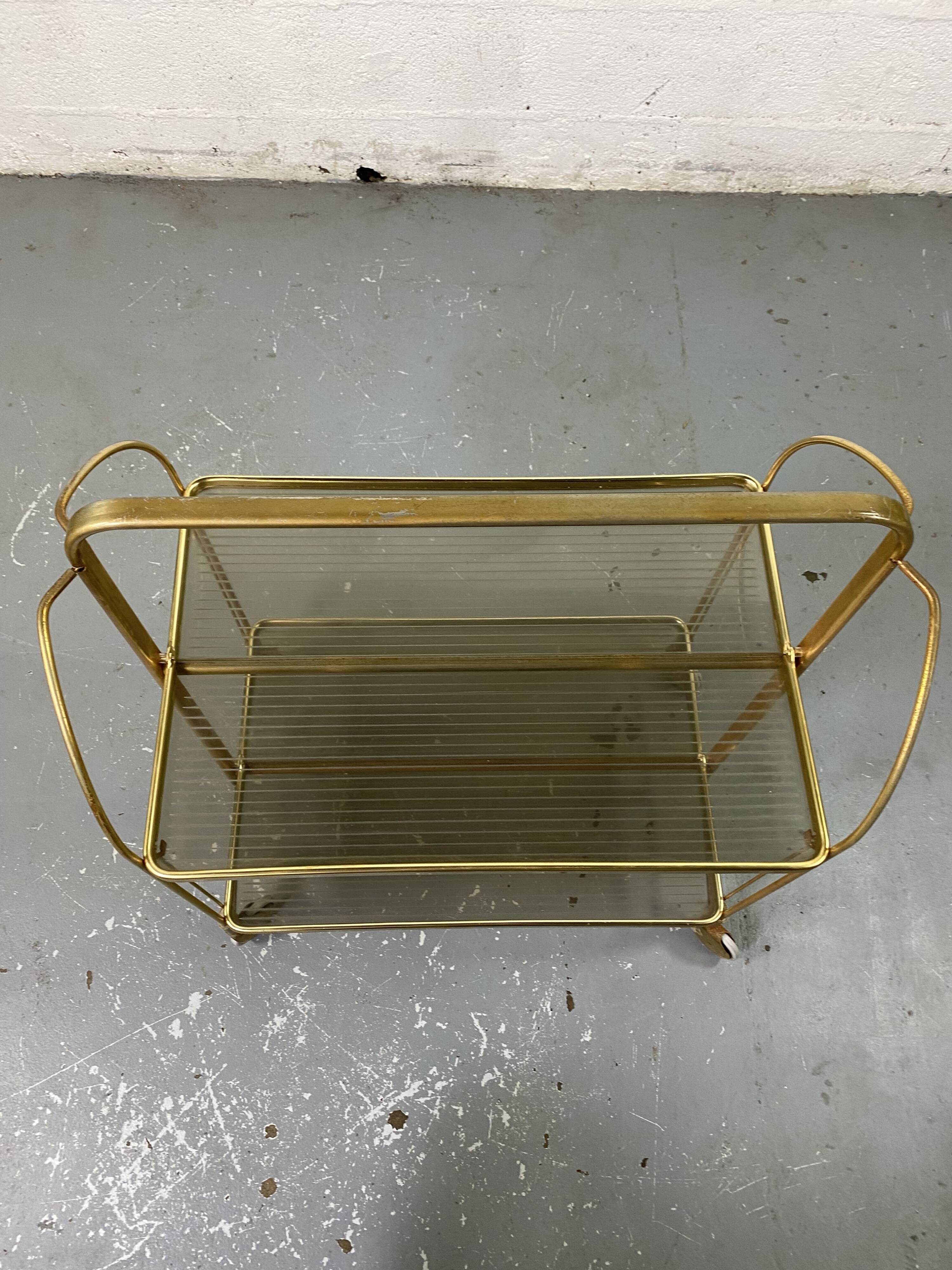 Vintage rolling golden folding service