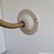 Brass tulip wall lamp and matte tempered glass