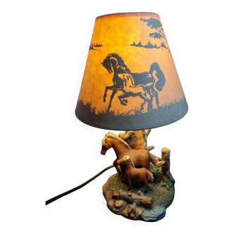 Lampe de chevet cheval