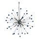Contemporary Blue “Star” Murano Glass Sputnik Chandelier