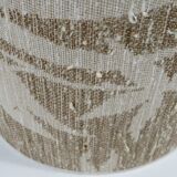 Vintage lampshade with palm leaf pattern.