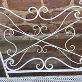 Vintage wrought iron garden bench