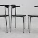 Set of Three Mid Century Dining Chairs, Germany, 1980s
