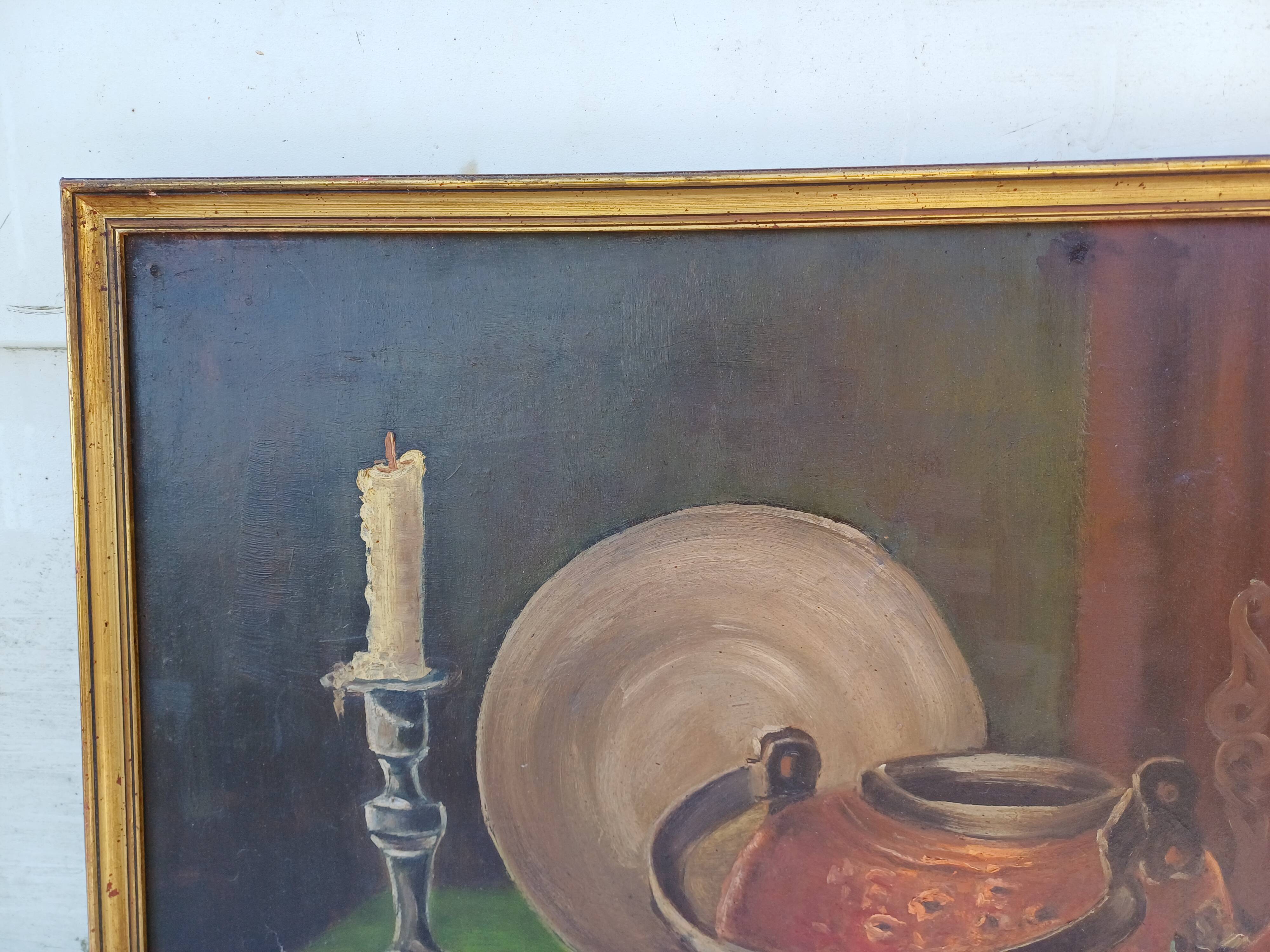 Oil on Panel “Still Life” by: Le Baro