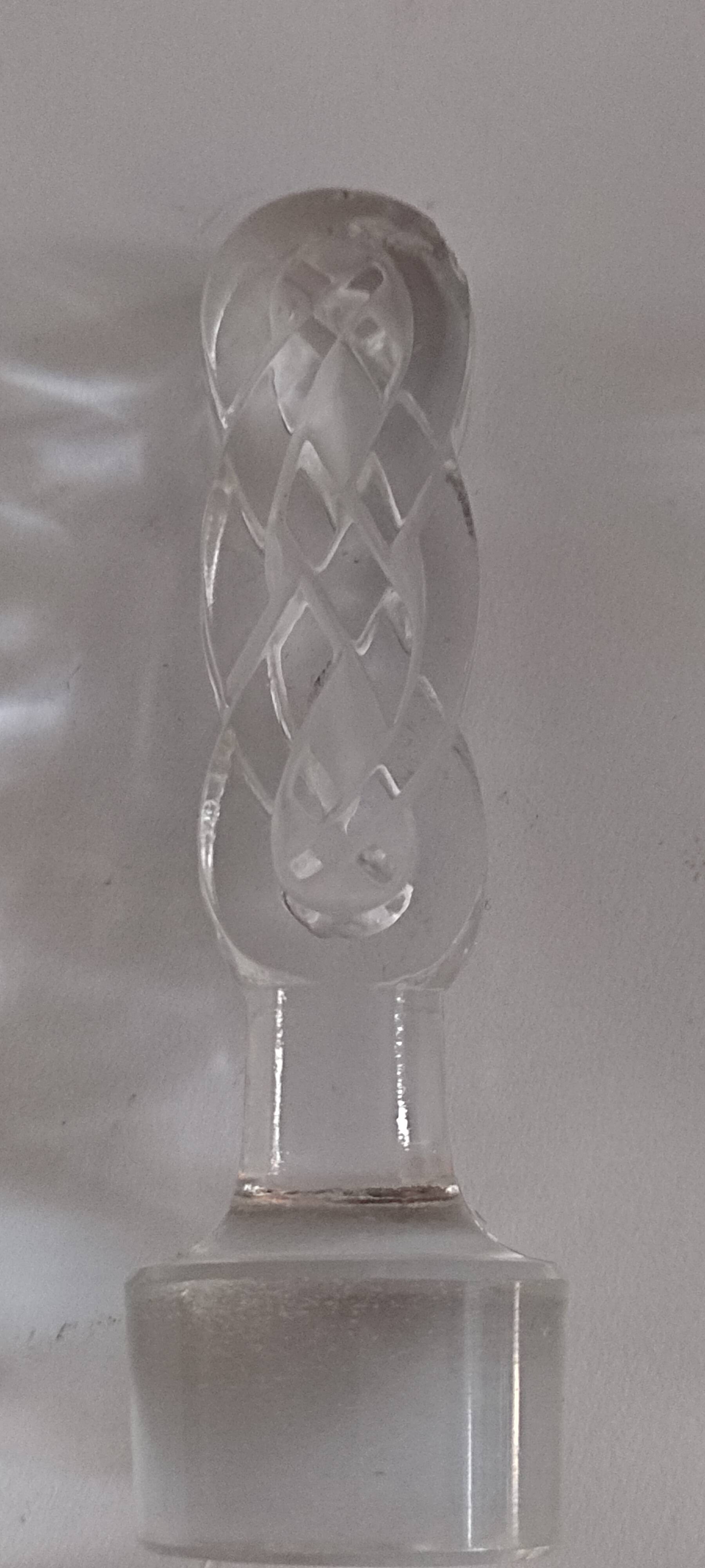 Lalique crystal carafe