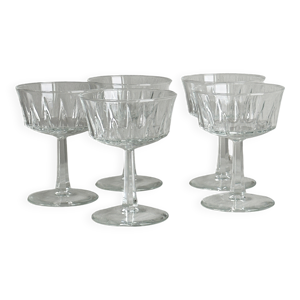 lot de 5 verres en verre