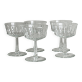 set of 5 glass glasses