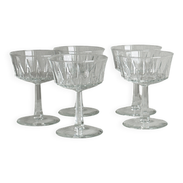 lot de 5 verres en verre