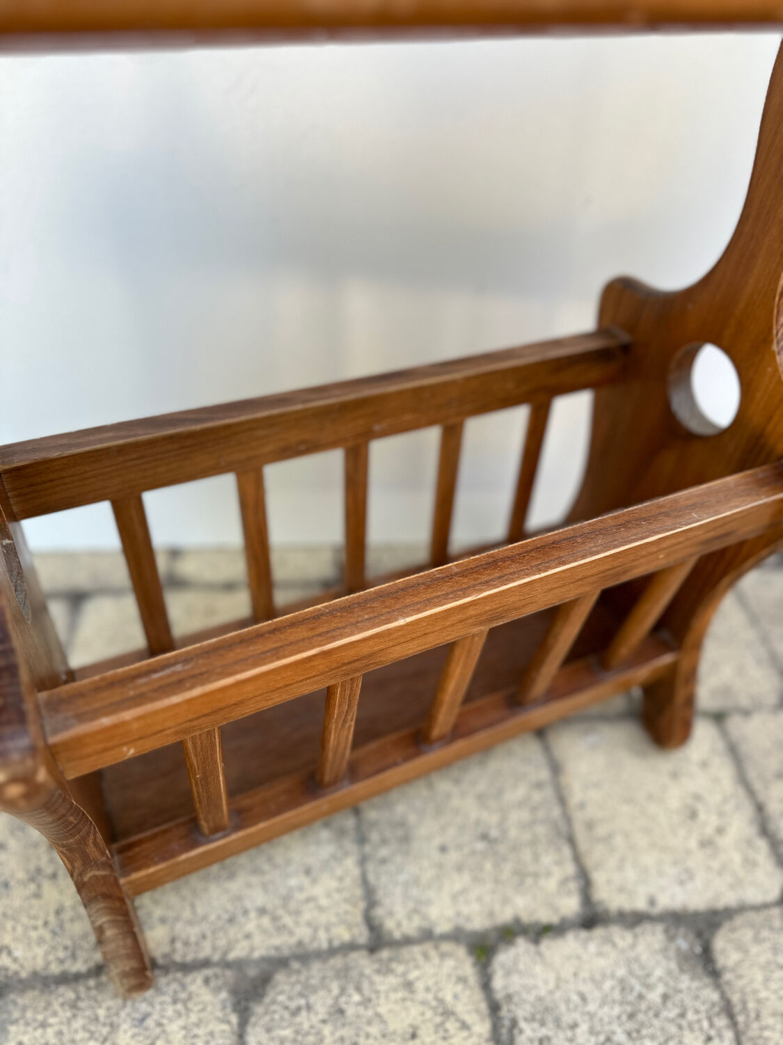 Wooden magazine door