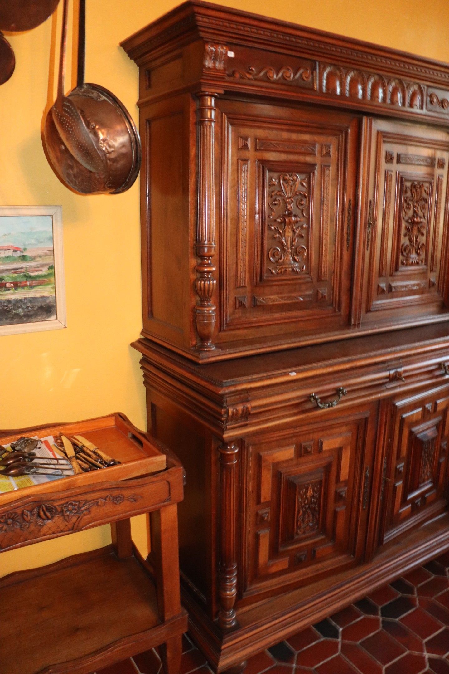 Henri II style sideboard