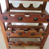 Solid wood wine rack