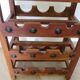 Solid wood wine rack