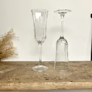 6 Vintage Octime Luminarc Champagne Flutes