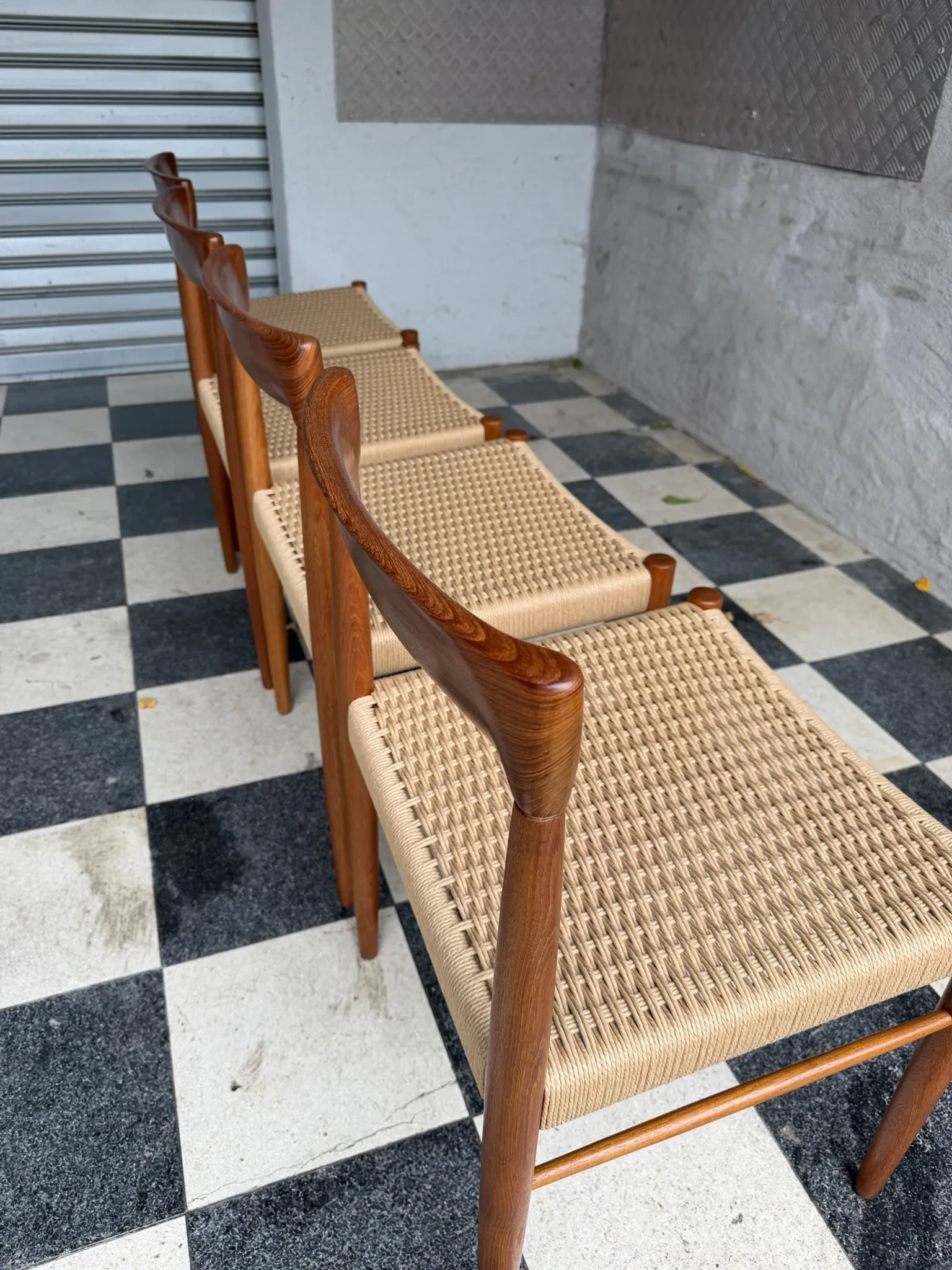 Set of 10 chairs by Henry Walter Klein