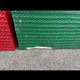 2 red/green planters