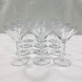 Service de verre en cristal art déco