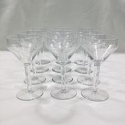 Art deco crystal glass service