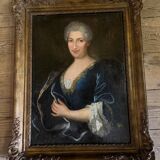 Portrait of a lady of quality, oil on canvas, 18th century.