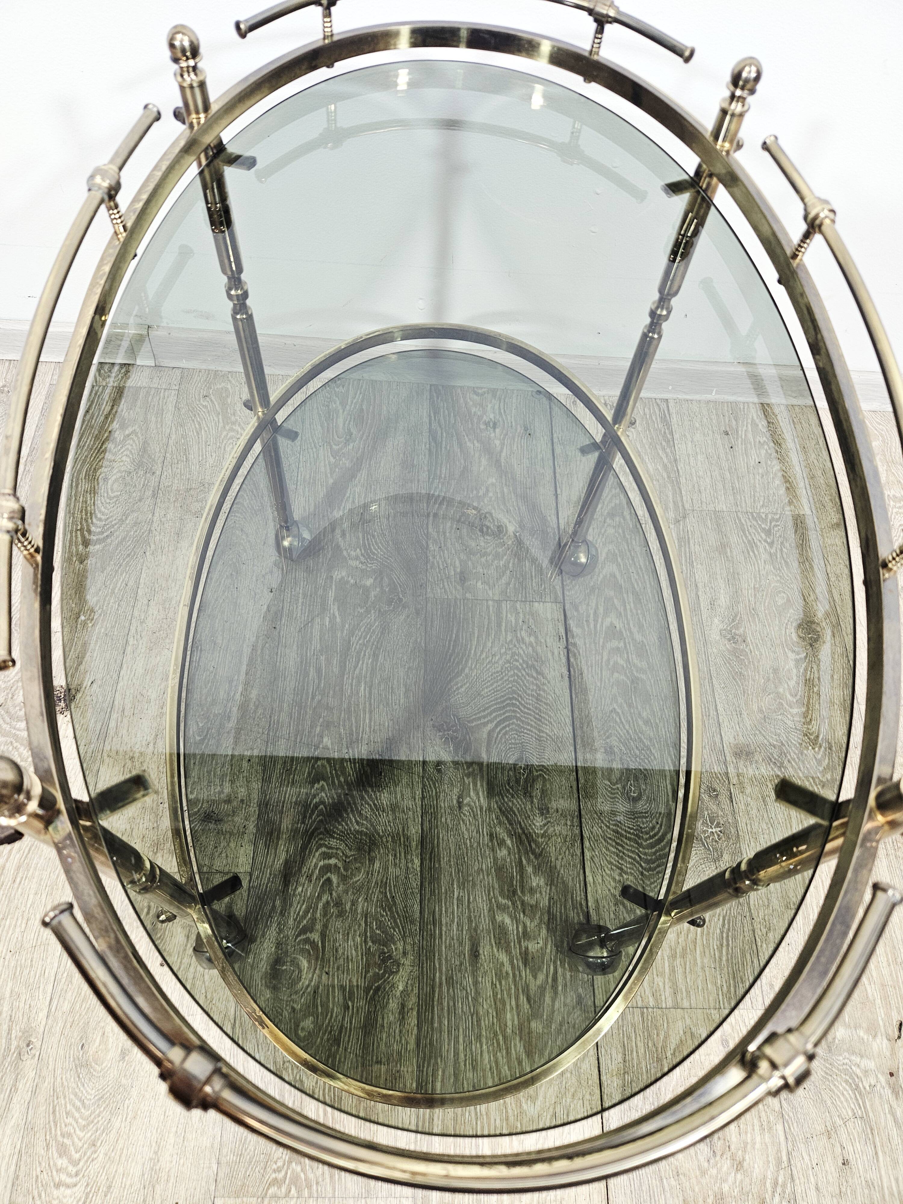 Brass bar cart / France, 1960s.