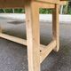 Large monastery farmhouse table stripped in raw wood, extendable from 200 to 300 cm.