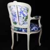 Fauteuil Louis XV Bleutée