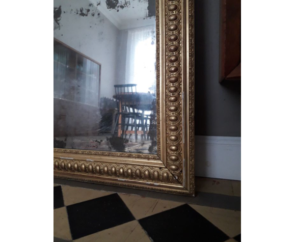 Miroir ancien au mercure 69x116cm | Selency