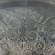 Very large silver metal serving tray christofle malmaison model